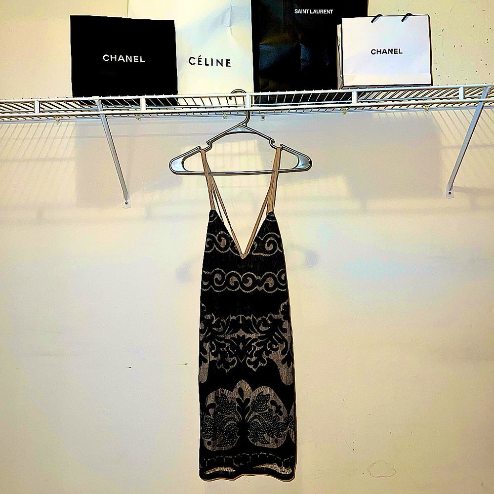 Tobi’s black/cream mini dress